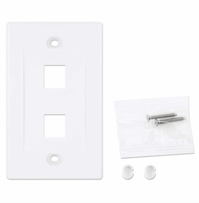 Faceplate 2 salidas color blanco – Intellinet - Imagen 3