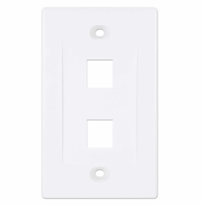 Faceplate 2 salidas color blanco – Intellinet