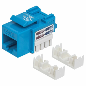 Jack Keystone UTP RJ45 Cat 6 color azul - Intellinet